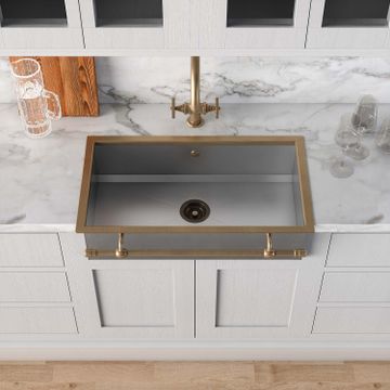 Semi recessed sink by Officine Gullo srl