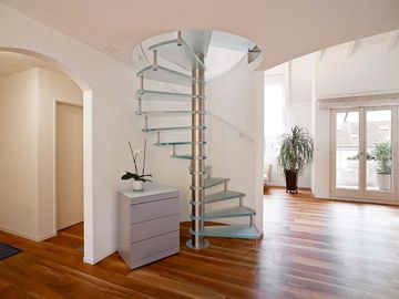 Glass stairs and floors by OKALUX - view 3