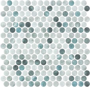 Penny Shabby Green Matte - Glass Mosaic by ONIX. by ONIX​