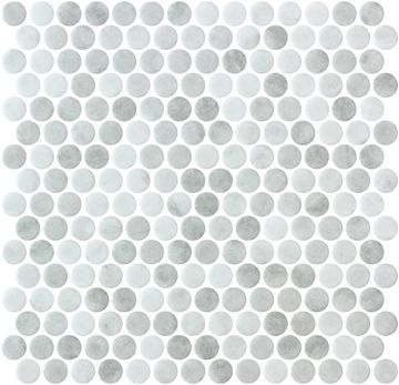 Penny Shabby Grey Matte - Glass Mosaic by ONIX. by ONIX​