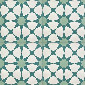 Agadir Turquoise 11 Cement Tile by Original Mission Tile