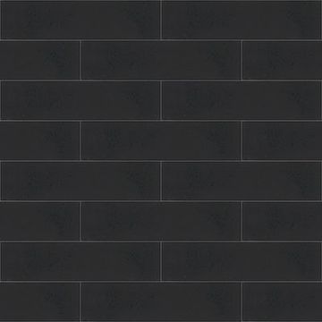 Brick S-101 Black 2×8 Cement Tile by Original Mission Tile