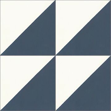 Diagonal Navy 02 Cement Tile by Original Mission Tile
