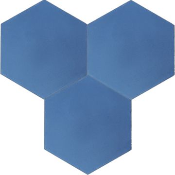Hex-912 Blue Fonce 8×9 Cement Tile by Original Mission Tile
