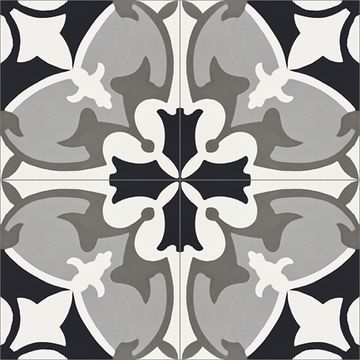 Sofia Black 01 Cement Tile by Original Mission Tile