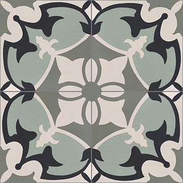 Sofia Green 02 Cement Tile by Original Mission Tile