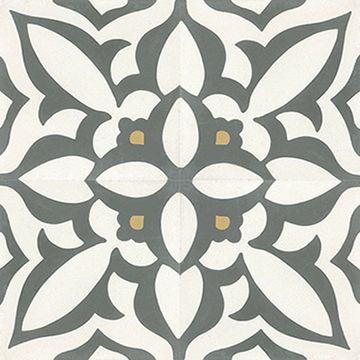 Zebra Charcoal 03 Cement Tile by Original Mission Tile