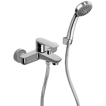 Nove Single Lever Bath-shower Mixer with Fixed Shower Kit 09..100 by Paini spa Rubinetterie