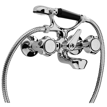 Arno Bath-shower Mixer with Fixed Shower Kit 37..100 by Paini spa Rubinetterie