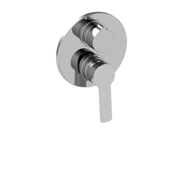 Quaranta Built-in Single-lever Bath-shower Mixer with 2-way Rotary Diverter Valve 40..6911 by Paini spa Rubinetterie