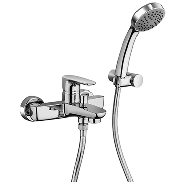 Parallel Single Lever Bath-shower Mixer with Adjustable Shower Kit 47..105 by Paini spa Rubinetterie