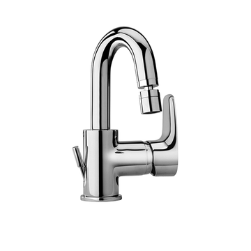 Parallel Single-lever Bidet Mixer with Swivel Tube Spout, 1”1/4 Pop-up Waste 47..251 by Paini spa Rubinetterie