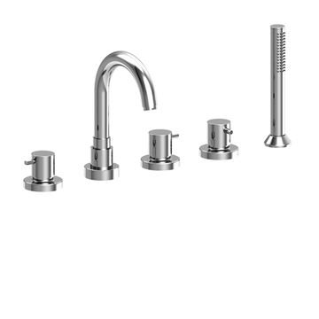 Cox Complete Deck Bath-shower Mixer 78..109 by Paini spa Rubinetterie
