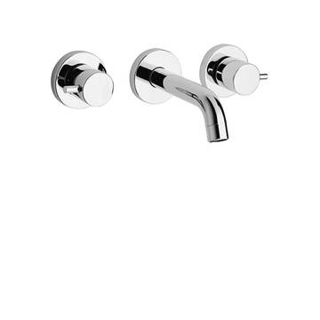 Cox 3-hole Wall Mounted Basin Mixer 78..207 by Paini spa Rubinetterie