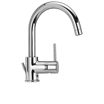 Cox Single-lever Basin Mixer with Tube Swivel Spout, 1”1/4 Pop-up Waste 78..250 by Paini spa Rubinetterie
