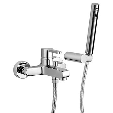 Arena Single Lever Bath-shower Mixer with Adjustable Shower Kit 92..105 by Paini spa Rubinetterie