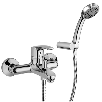 Atomix 3.0 Single Lever Bath-shower Mixer with Adjustable Shower Kit D1..105 by Paini spa Rubinetterie