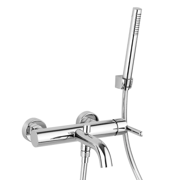 Trenta Single Lever Bath-shower Mixer with Fixed Shower Kit T3..100 by Paini spa Rubinetterie