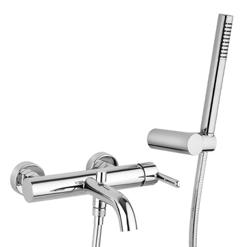 Trenta Single Lever Bath-shower Mixer with Adjustable Shower Kit T3..105 by Paini spa Rubinetterie