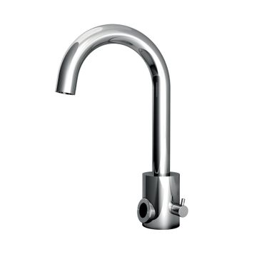 Electronic Sink Mixer with Electronic Photocell Control, Manual Temperature Regulation, without Drain 00E158 by PALAZZANI