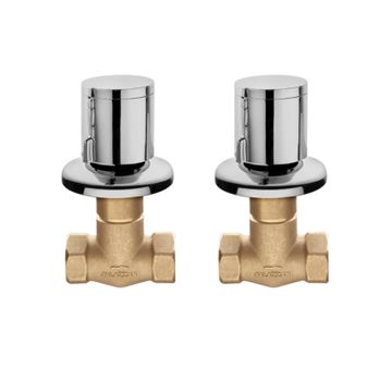 Midi Pair of 1/2” Straight Built-in Taps 021240 by PALAZZANI