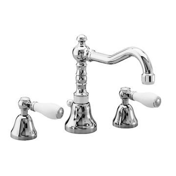 Porter 3-hole Washbasin Mixer with Swivel Spout and 1" 1/4 Drain 553050 by PALAZZANI