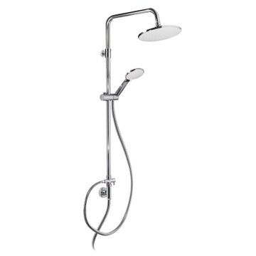 Shower Column with ABS Shower Head, Ø220mm, Diverter and 1.5m Hose and 3-jet ABS Shower Head 995842 by PALAZZANI