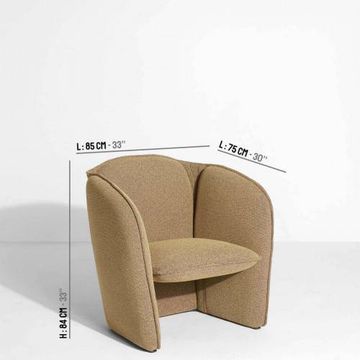 Lily Armchair - fabric category 3 by Petite Friture - view 3