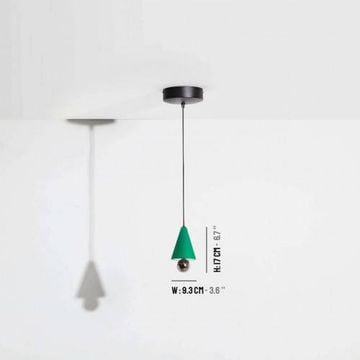 Cherry Extra Small Pendant light - Mint Green by Petite Friture - view 3