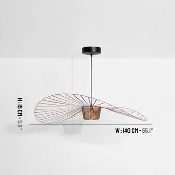 Vertigo Medium Pendant light - Copper by Petite Friture - view 3