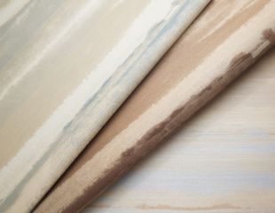 Fade in Dusty Taupe on Vinyl Dupioni Silk by Phillip Jeffries - view 6