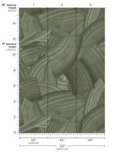 Swept Away in Arbor Tint on Vinyl Abaca by Phillip Jeffries - view 5