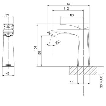 Argo Basin Mixer by Phoenix Tapware - view 3