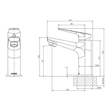 Arlo Basin Mixer by Phoenix Tapware - view 3