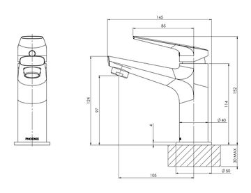 Arlo Basin Mixer - 6 Star - Lead Free by Phoenix Tapware - view 3