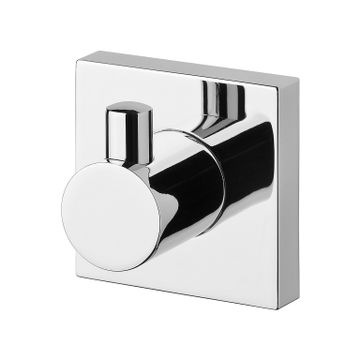 Radii Robe Hook Square Plate by Phoenix Tapware
