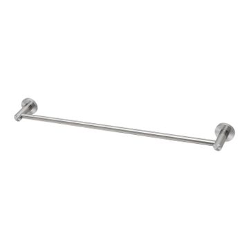 Radii SS 316 Single Towel Rail 600mm Round Plate by Phoenix Tapware