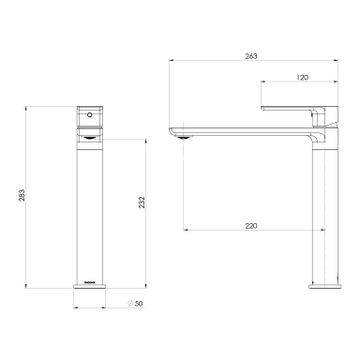 Gloss MKII Sink Mixer 220mm by Phoenix Tapware - view 3