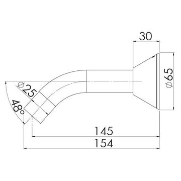 Ivy Bath Outlet 150mm by Phoenix Tapware - view 3