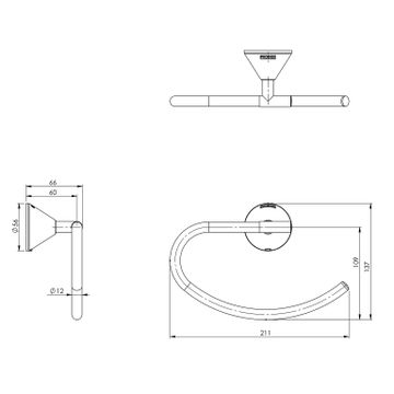 Ivy Hand Towel Holder by Phoenix Tapware - view 3