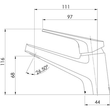Ivy MKII Fixed Basin Mixer - Lead Free by Phoenix Tapware - view 3