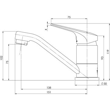 Ivy MKII Swivel Basin Mixer - Lead Free by Phoenix Tapware - view 3