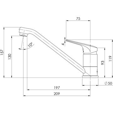 Ivy MKII Swivel Sink Mixer - Lead Free by Phoenix Tapware - view 3