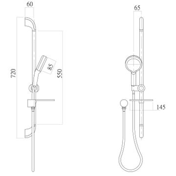 Ivy Rail Shower by Phoenix Tapware - view 3