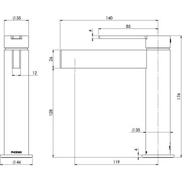 Lexi MKII Basin Mixer - Lead Free by Phoenix Tapware - view 3
