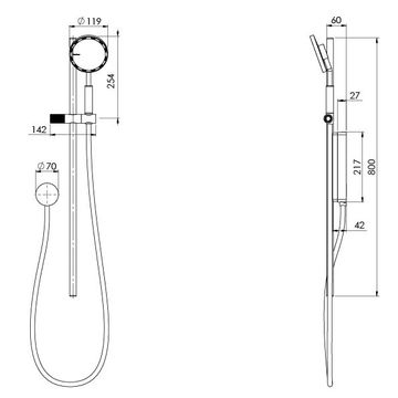 NX Iko Rail Shower by Phoenix Tapware - view 4