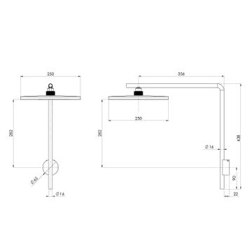 NX Iko Shower Arm &amp;amp; Rose by Phoenix Tapware - view 4