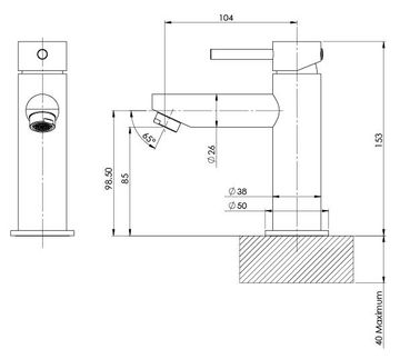 Pina Basin Mixer - 6 Star - Lead Free by Phoenix Tapware - view 3