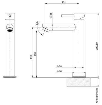 Pina Vessel Mixer - 6 Star - Lead Free by Phoenix Tapware - view 3