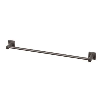 Radii Single Towel Rail 600mm Square Plate by Phoenix Tapware - view 2